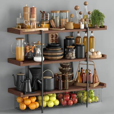 现代餐具调料品摆件组合